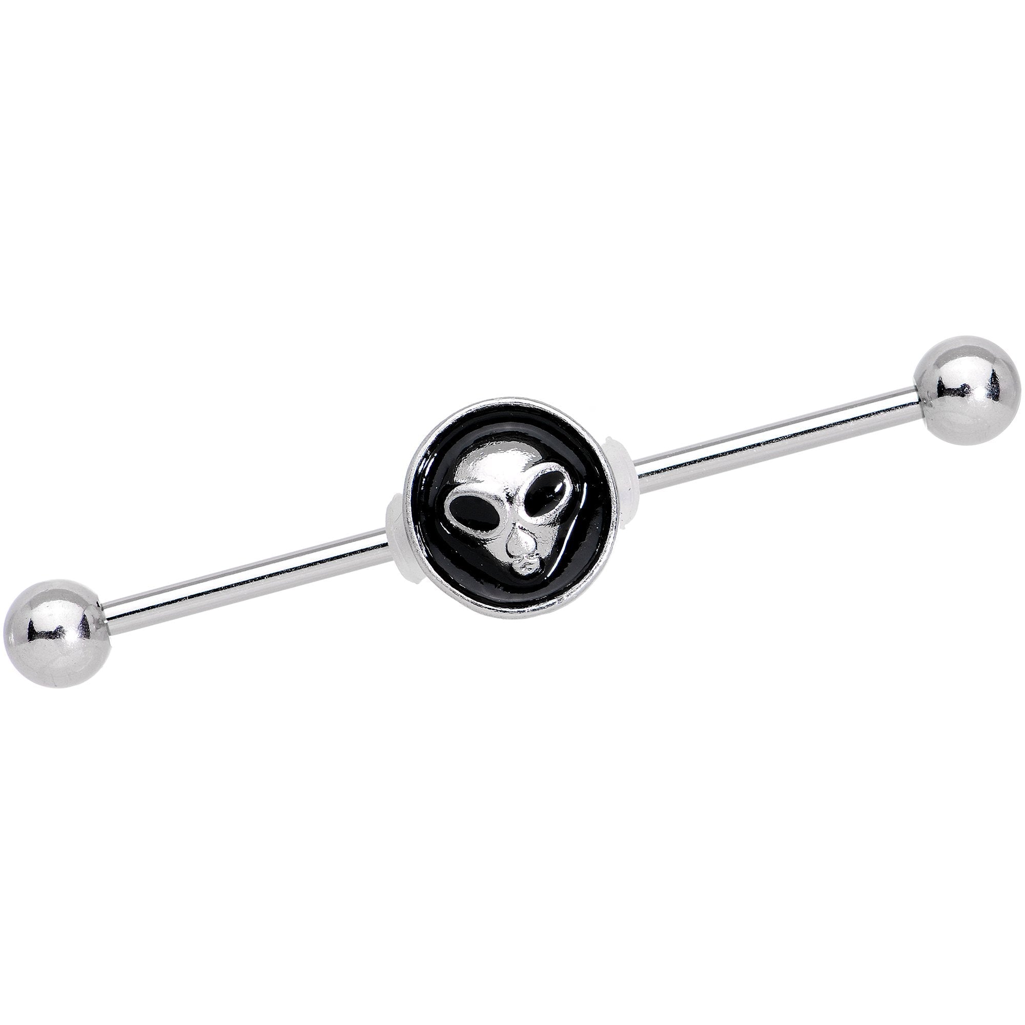 BodyCandy 14G Look Out for Alien Industrial Barbell 38mm — main product shot