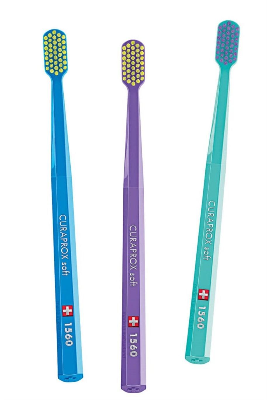 Curaprox CS 1560 Soft Manual Toothbrush for Sensitive Teeth and Gums - Gentle Oral Hygiene, Ultra-Soft Bristles, Dentist-Recommended