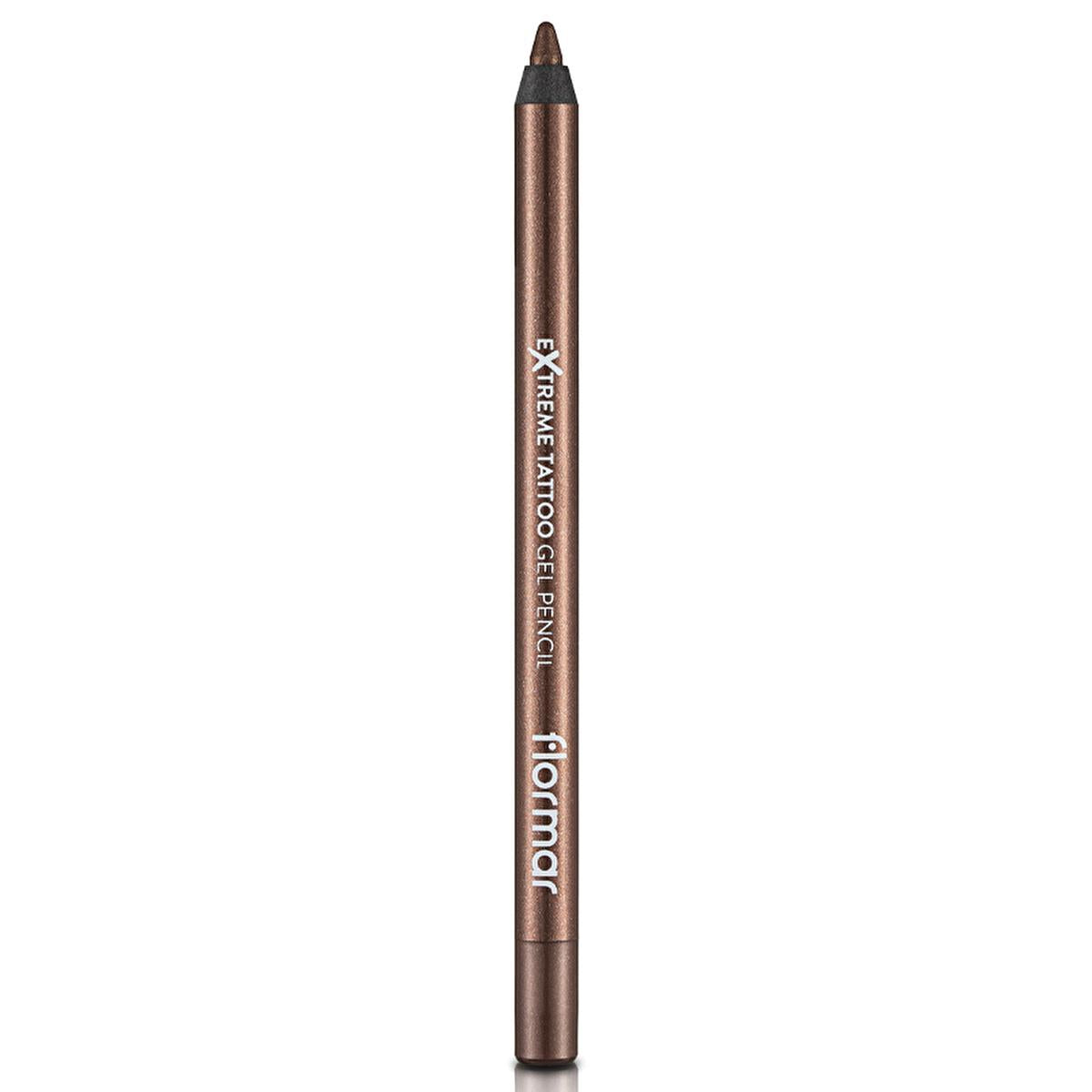 Flormar Extreme Tattoo Glitzy Brown Gel Eyeliner Pencil: Waterproof, Smudge-Proof, Long-Lasting Eye Makeup for All-Day Glamour