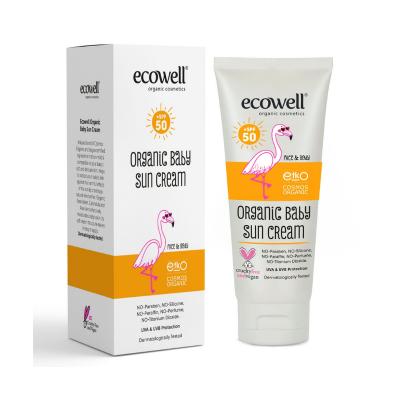 Ecowell Organic Baby Sunscreen SPF50 110g - Natural, Chemical-Free Protection for Sensitive Skin