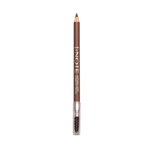 Note Natural Matte Eyebrow Pencil - Define & Shape Brows Effortlessly - Creamy, Long-Lasting Eyebrow Definer, Color 03