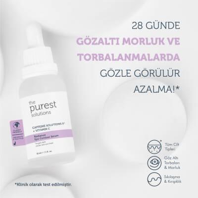 The Purest Solutions Radiance Eye Contour Serum 30ml - Anti-Aging Eye Care with Caffeine & Vitamin C