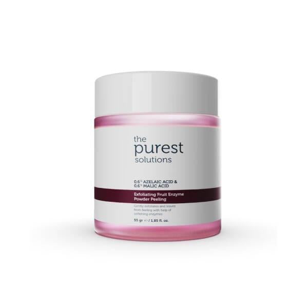 The Purest Solutions Exfoliating Fruit Enzyme Powder Peeling for Gentle Exfoliation and Natural Skincare - Hypoallergenic & Dermatologically Tested