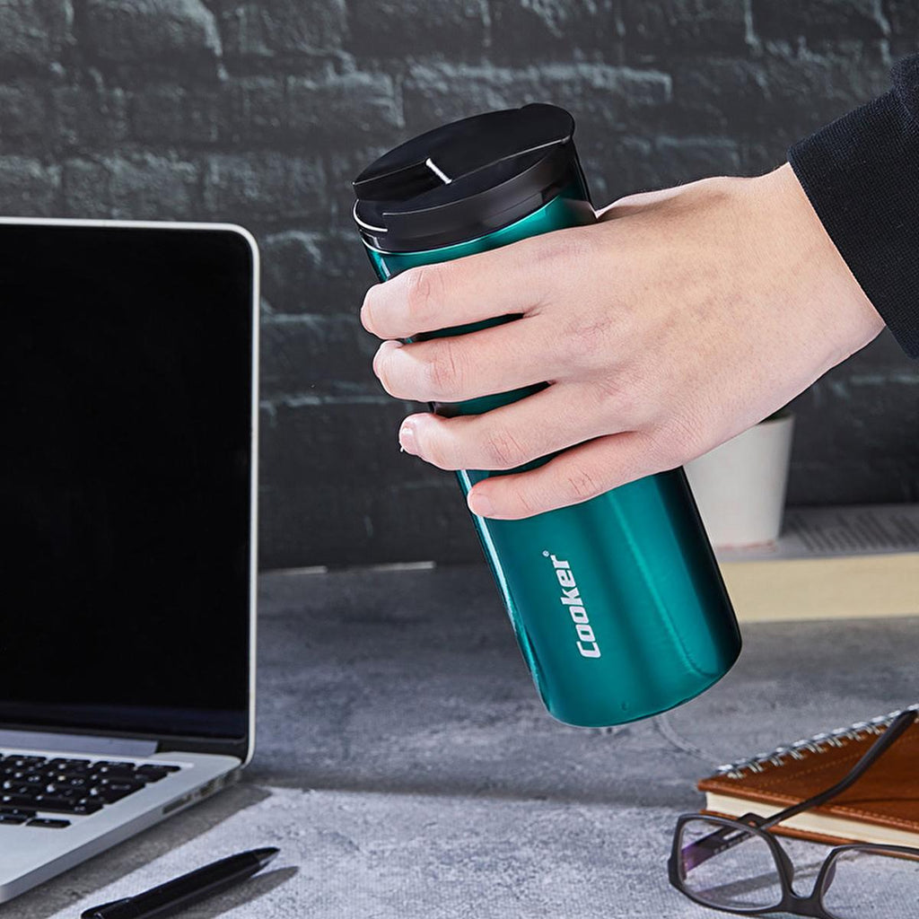 Cooker Stainless Steel Thermos 400ml - Keep Drinks Hot & Cold On-the-Go, Leak-Proof Travel Mug