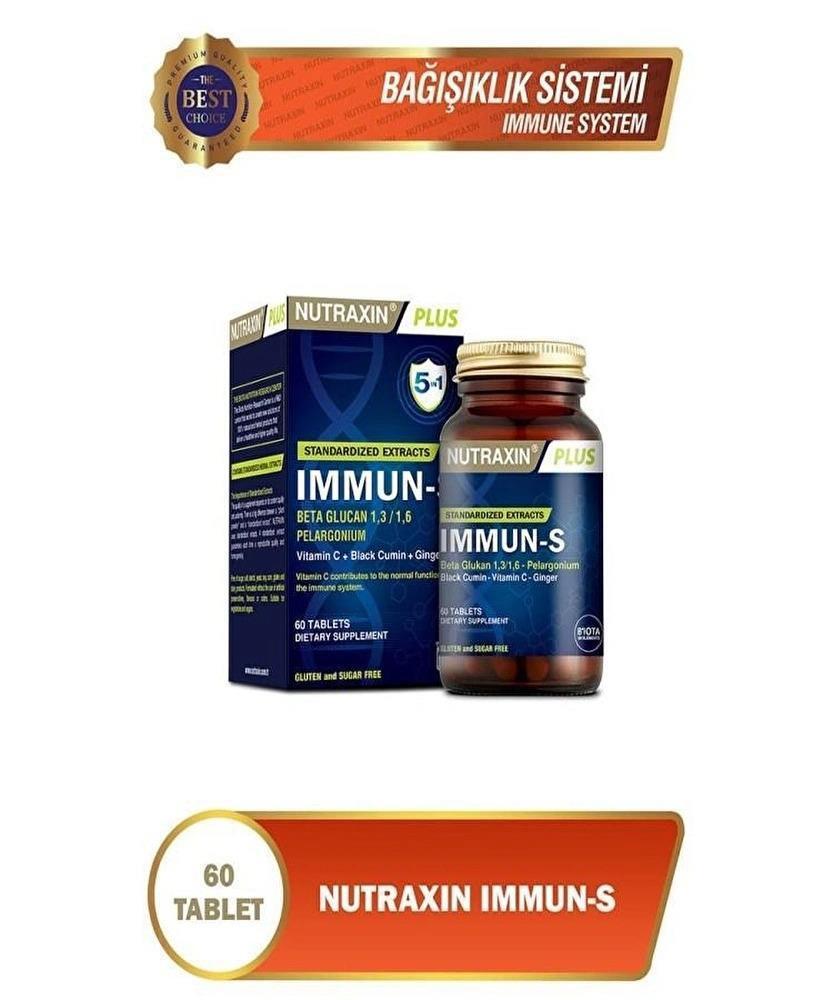 Nutraxin Immune Support Supplement with Beta Glucan & Vitamin C - Vegan Immune Boost for Adults