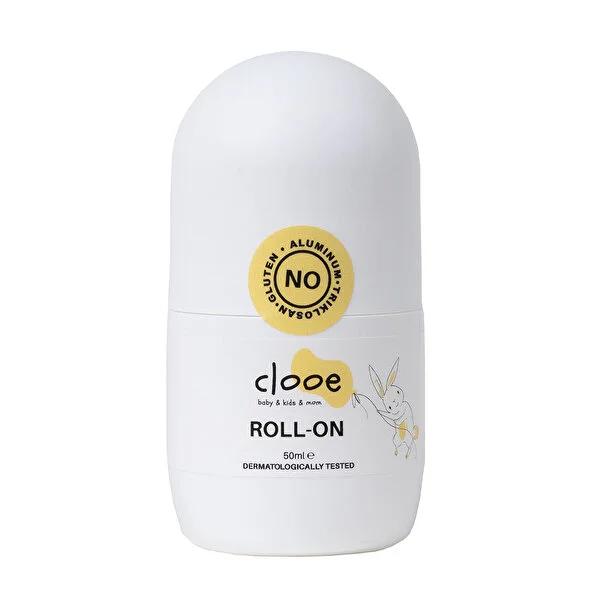 Clooe Natural Kids Roll-on Deodorant 50ml - Paraben-Free, Gluten-Free, Dermatologically Tested