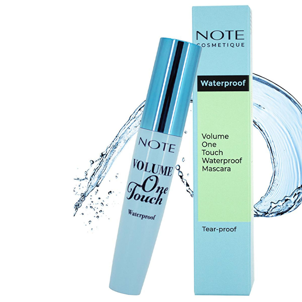 Note Volume One Touch Waterproof Mascara - Smudge-Proof, Volumizing, Long-Lasting Cosmetics for Active Lifestyles