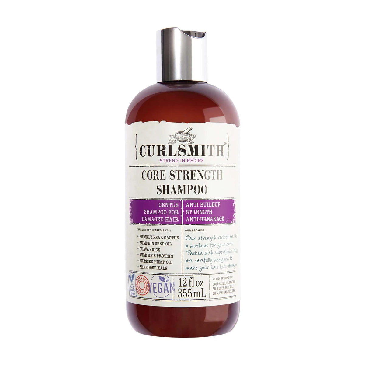 Core Strength: Protein Enriched Shampoo for Dry, Frizzy, Color-Treated Hair | Vegan & Cruelty-Free | Sulfate-Free by Beauty C