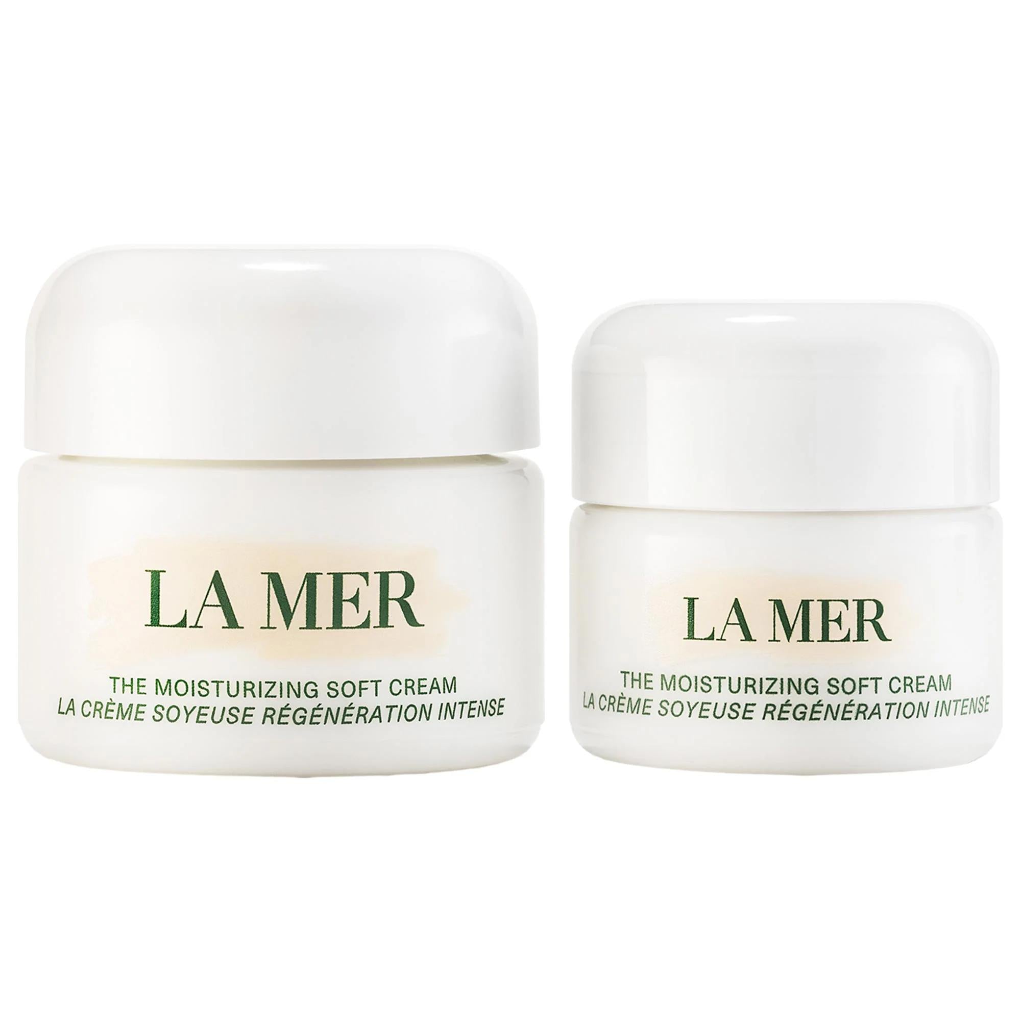 La Mer The Moisturizing Soft Cream Home & Away Set - Anti-Aging Skincare Gift Set for Dry Skin, Limited Edition