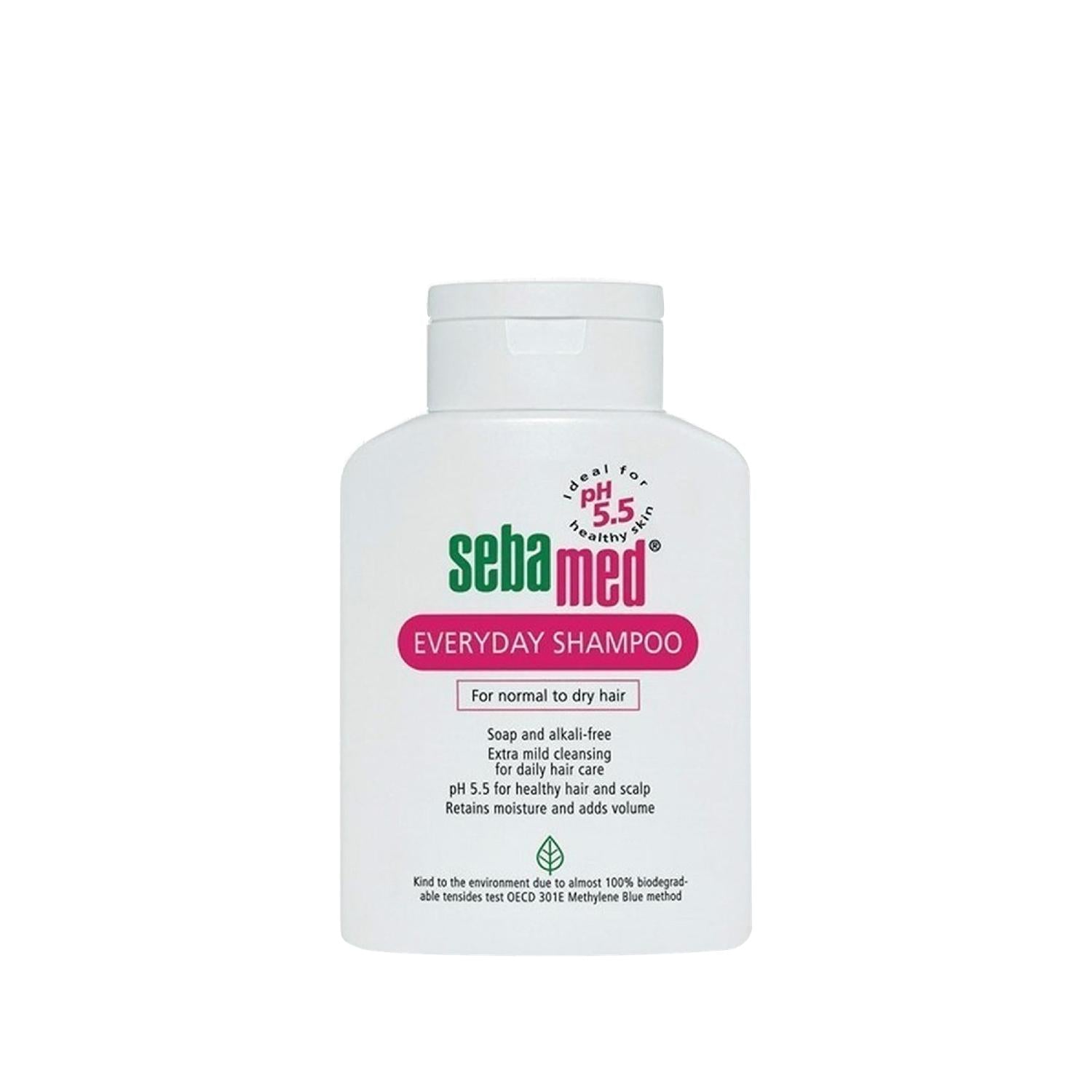 Sebamed Everyday Shampoo 200ml - pH 5.5 Shampoo for Dry, Weak Hair