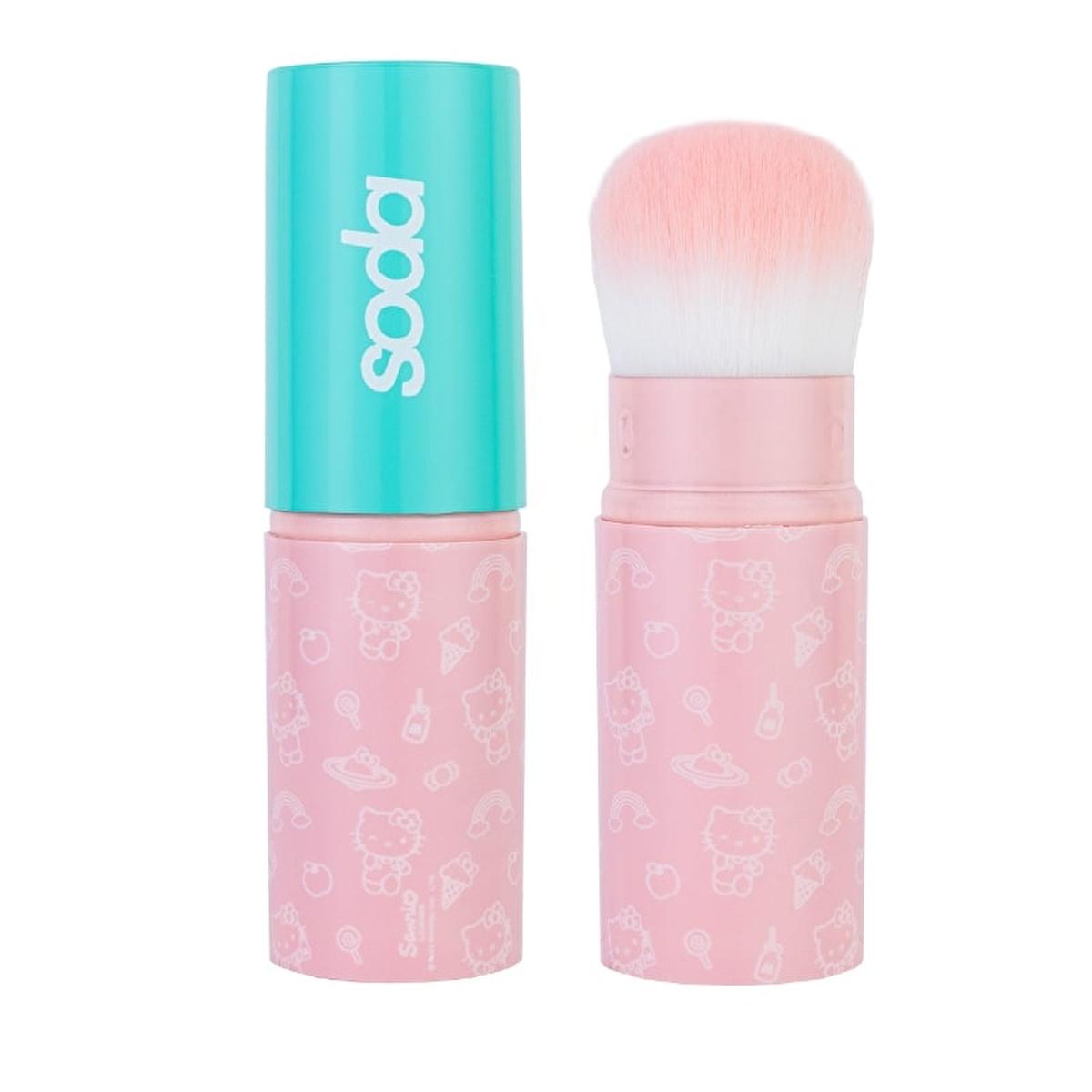 Soda Hello Kitty Travel Makeup Brush - High-Quality, Portable Makeup Brush for Flawless Application