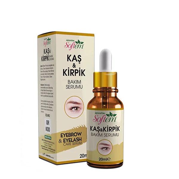 Softem Eyelash & Eyebrow Growth Oil: Natural Serum Blend for Thicker, Fuller Lashes & Brows - Nourishing Castor, Almond, Olive Oils