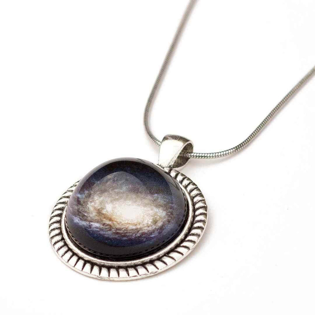 Princess Awesome & Boy Wonder Spiral Galaxy Necklace — jewelry category context