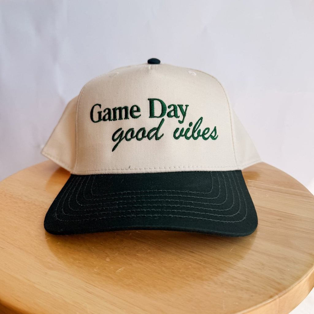 Coco & Rho Game Day Good Vibes - Trucker Hat — detail close-up