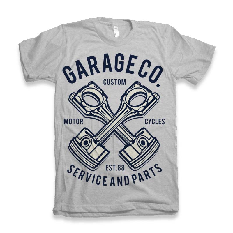Spun Bamboo Garage Co Men's Bamboo Viscose/Organic Cotton Short Sleeve Graphic T-Shirt — detail close-up