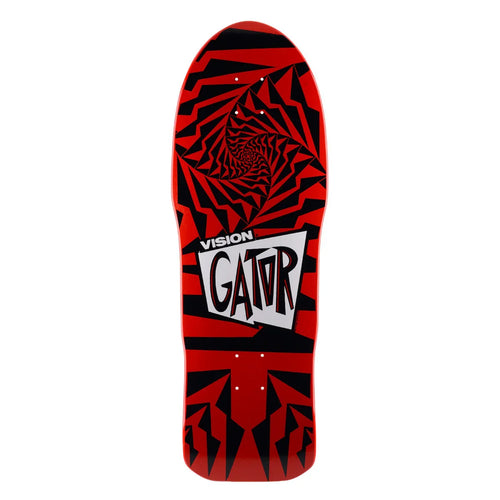 Vision Gator II Skateboard Deck - 10.25″ Red/Black by Skates USA