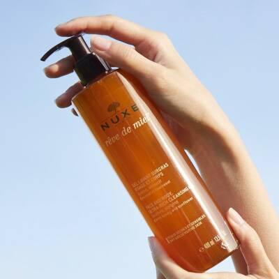 Nuxe Reve de Miel: Gentle Face & Body Wash Gel - Natural Honey & Sunflower Cleanser for Dry, Sensitive Skin - 400ml