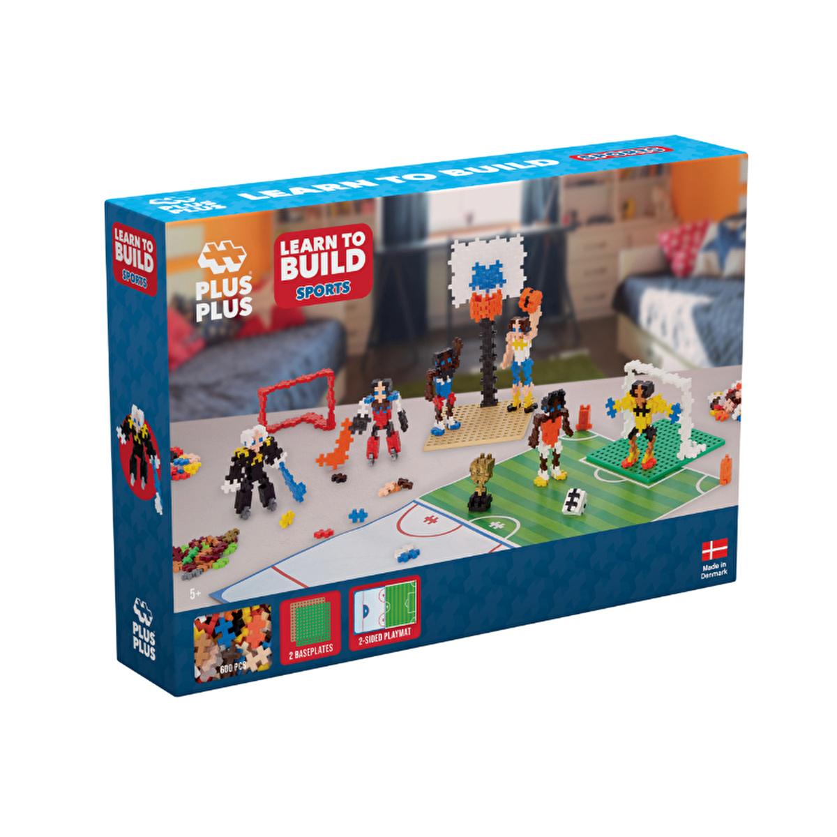 Plus Plus Construction Toy Set - 600 Piece Creative Building Blocks for Kids, Enhances Fine Motor Skills & Imagination