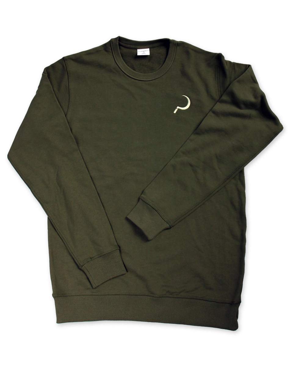 Ground Control Crew Sweater - Army Green by Skates USA