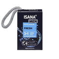Isana Men 3-in-1 Solid Shower Gel for Face, Body & Hair - Vegan, Dermatologically Approved, Sustainable Packaging