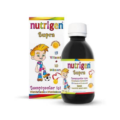 Nutrigen Supra Syrup 200ml - Comprehensive Multivitamin & Mineral Supplement for Adults