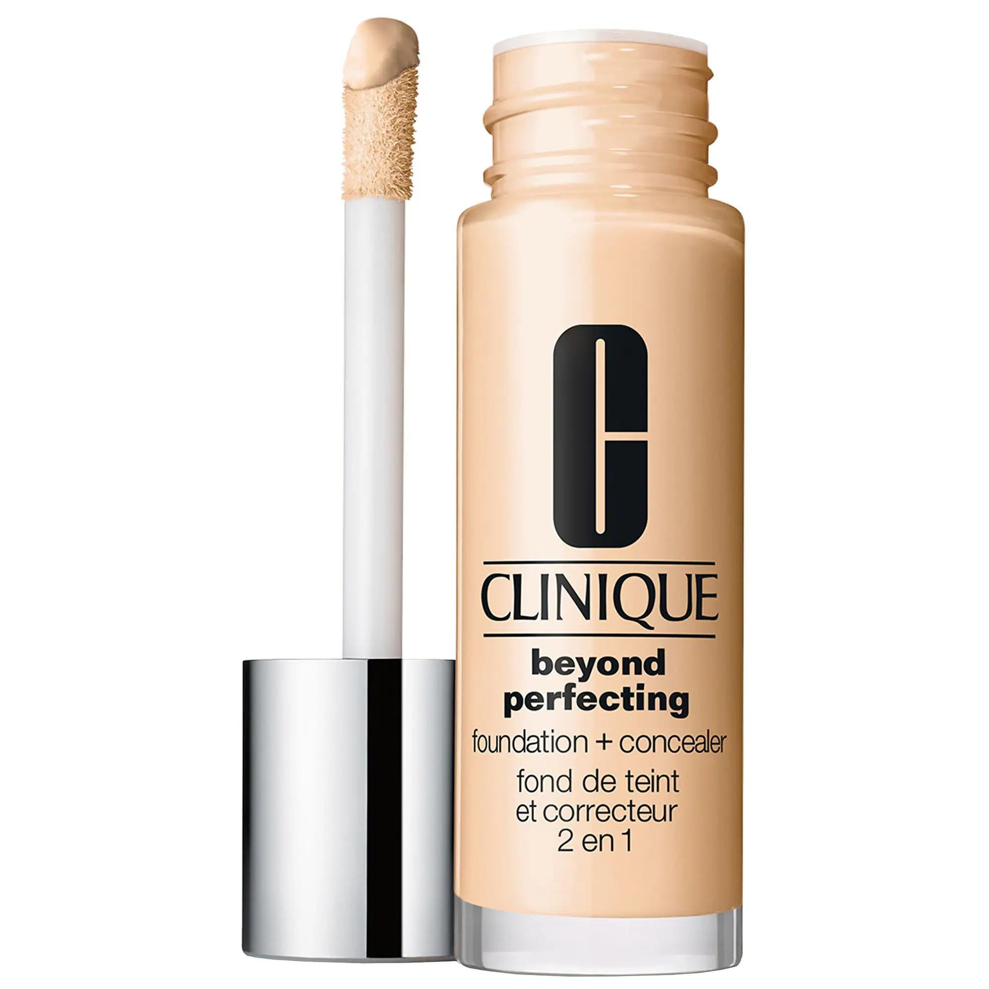 Clinique Beyond Perfecting Foundation + Concealer - Long-Lasting, Full-Coverage, Oil-Free Makeup for All Skin Types