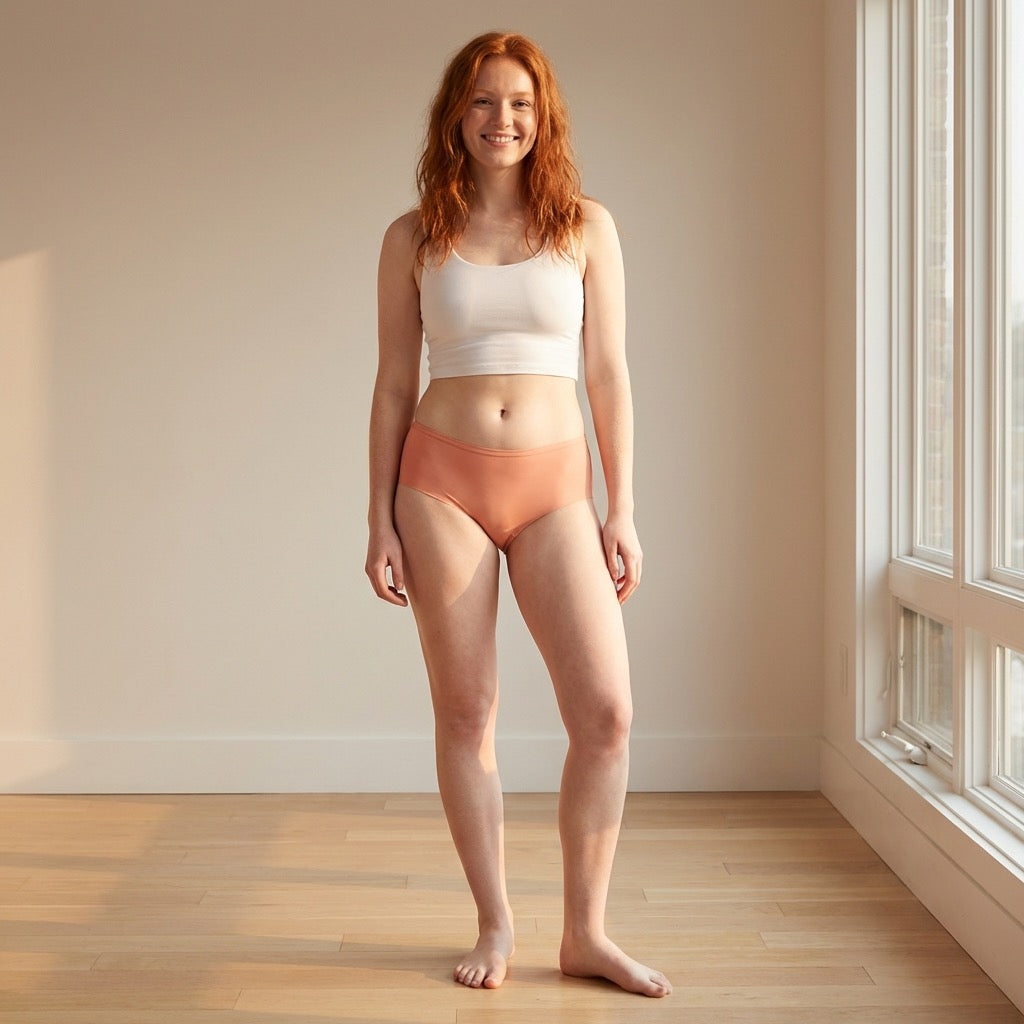 Love Libby Panties Pink Laser Cut Hipster with Mesh Back — detail close-up
