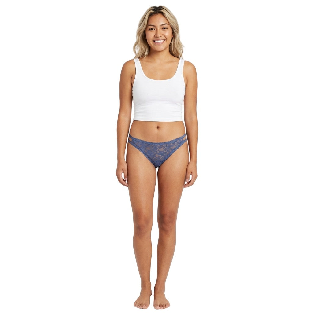 Love Libby Panties Double Strap Lace Cheeky, XS-2X — detail close-up