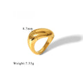 Mariam's Collection Geometric Brilliance Ring Minimalist High-Shine Bands for Stacking & Styling… — detail shot 10
