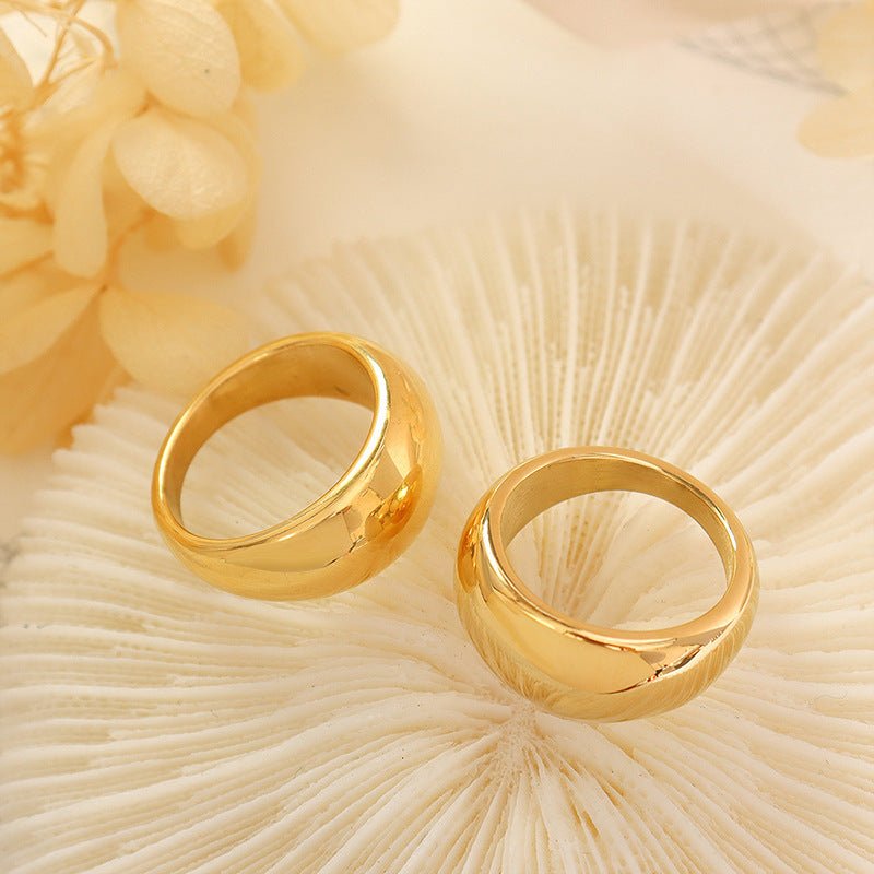 Mariam's Collection Geometric Brilliance Ring Minimalist High-Shine Bands for Stacking & Styling… — product category context