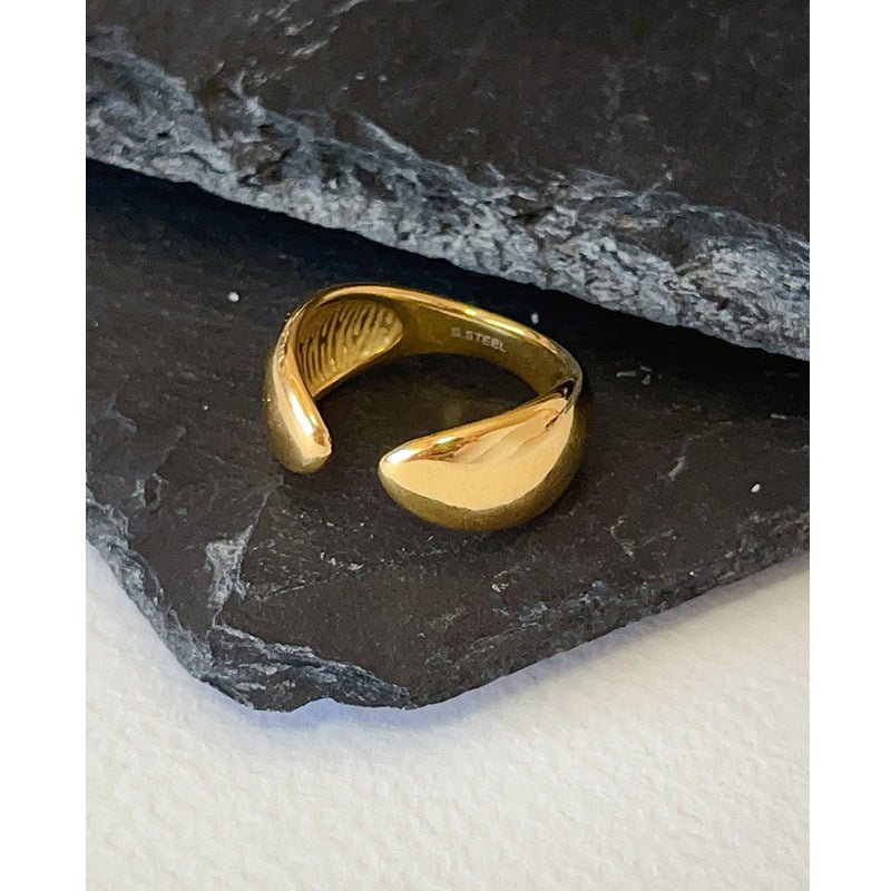 Mariam's Collection Geometric Brilliance Ring Minimalist High-Shine Bands for Stacking & Styling… — detail shot 6