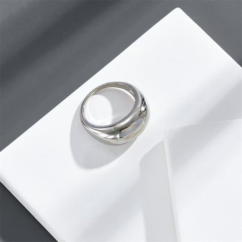 Mariam's Collection Geometric Brilliance Ring Minimalist High-Shine Bands for Stacking & Styling… — feature highlight