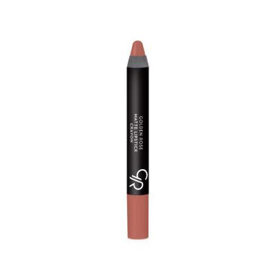 Golden Rose Matte Lipstick Crayon Shade 18 - Velvet Finish | Long-lasting