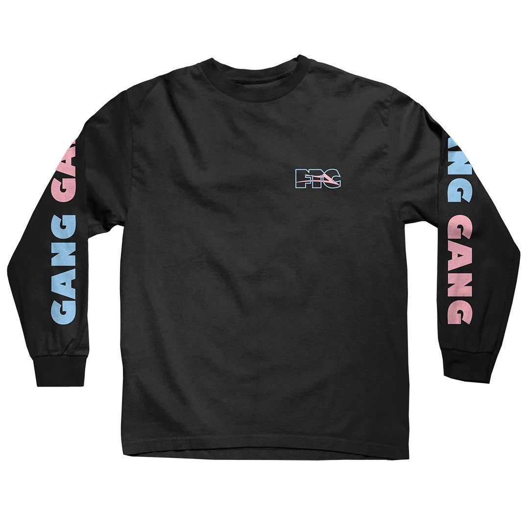 Lakai X FTC Gang Gang Long Sleeve Tee - Black by Skates USA