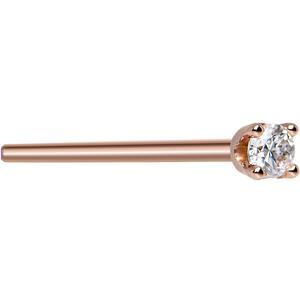 BodyCandy 14K Rose Gold 2mm Genuine Diamond Nose Ring — lifestyle context
