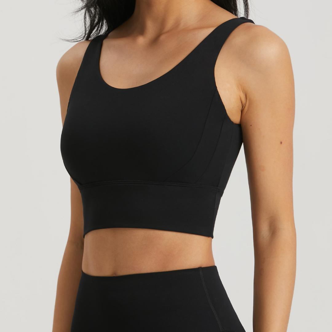 BLACKOUT BARBELL Omni Bra (Black) — main product shot