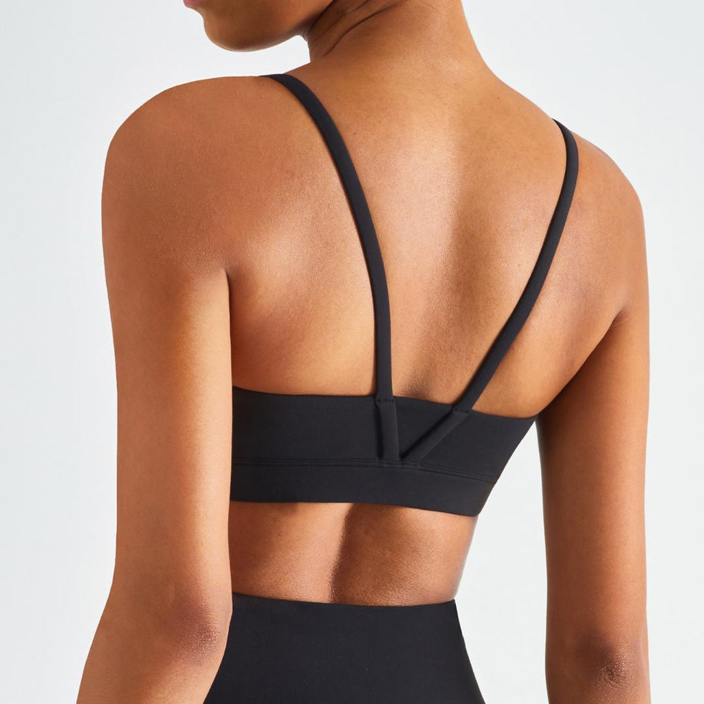 BLACKOUT BARBELL Echo Bra (Black) — main product shot