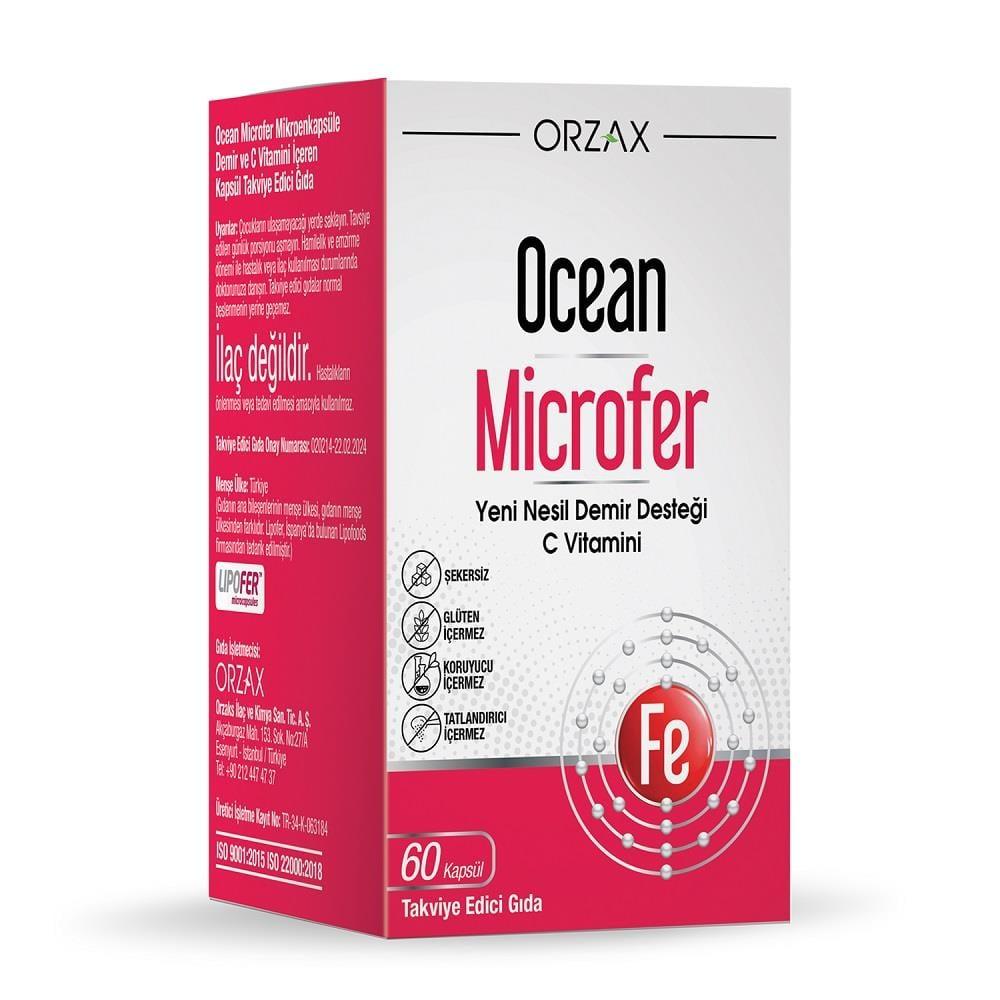 Ocean Microfer Iron Supplement - 60 Capsules for Iron Deficiency & Anemia Relief