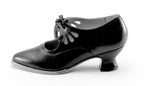 American Duchess Gibson Edwardian Leather Shoes (Tan) — branding close-up