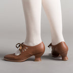 American Duchess Gibson Edwardian Leather Shoes (Tan) — lifestyle context