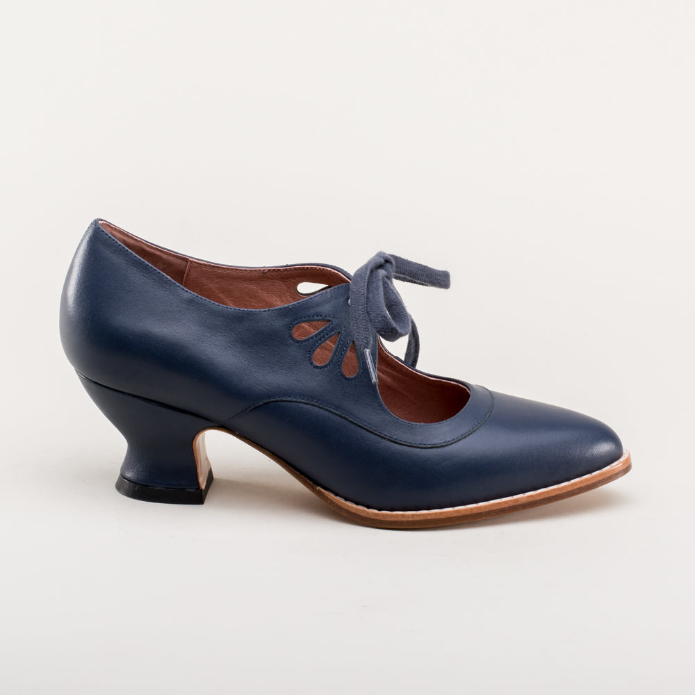 American Duchess Gibson Edwardian Leather Shoes (Navy) — packaging or label