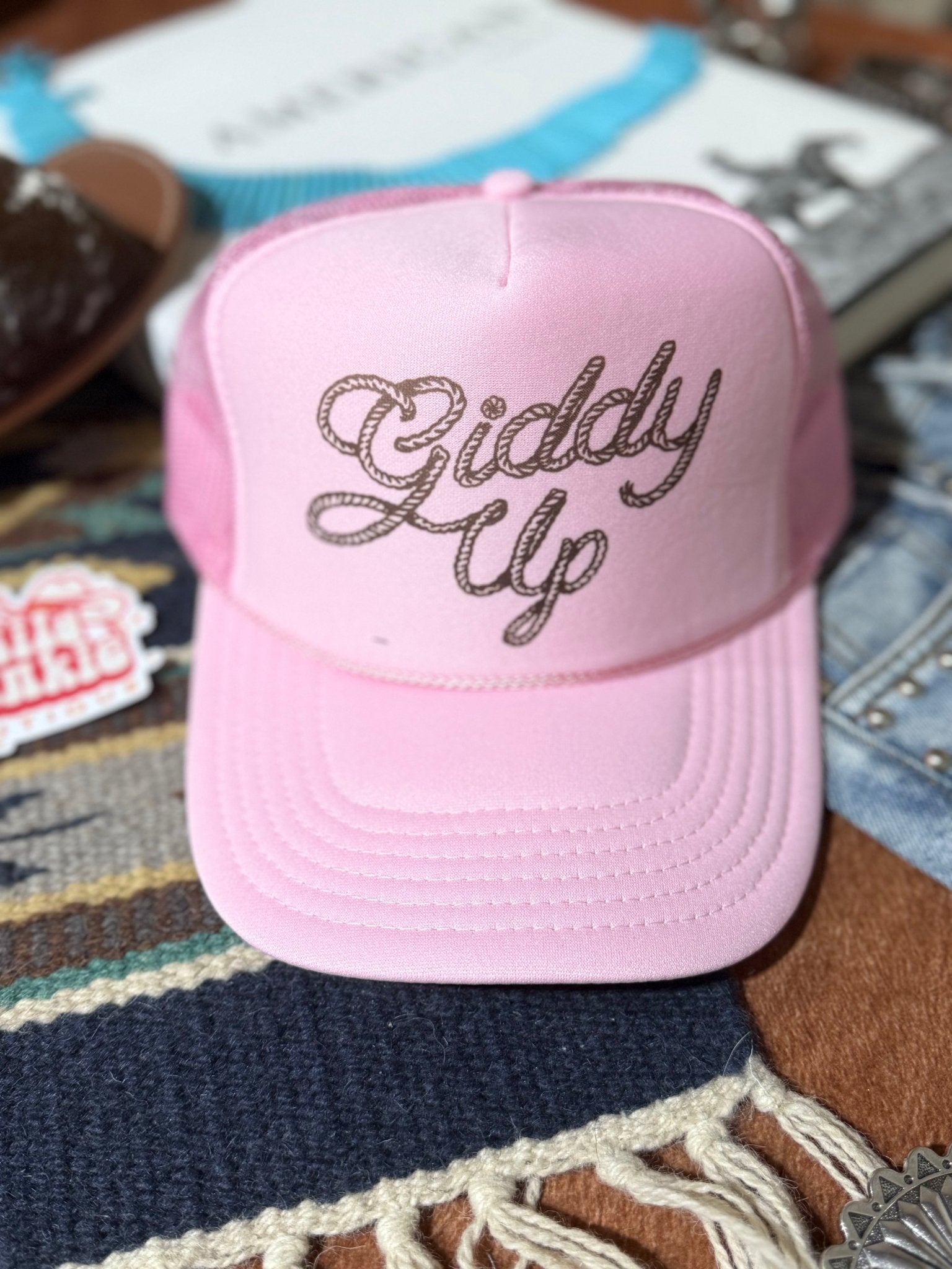 Wild Junkie Giddy Up Trucker Hat — main product shot