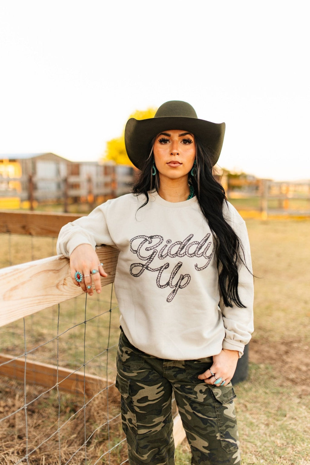 Wild Junkie Giddy Up Twisted Rope Graphic Sweatshirt — main product shot