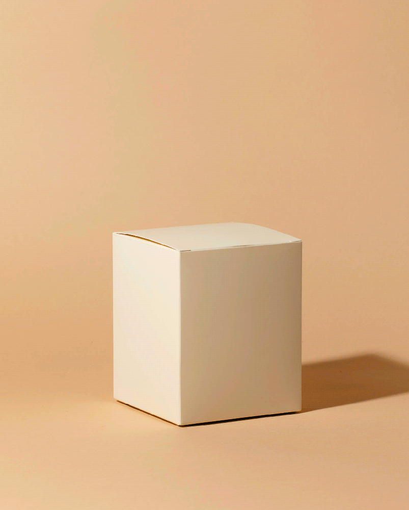 soft touch candle box - cream – makesy®, view 2