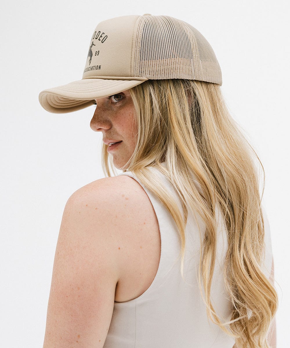 GIGI PIP Gigi Rodeo Trucker Hat — detail close-up