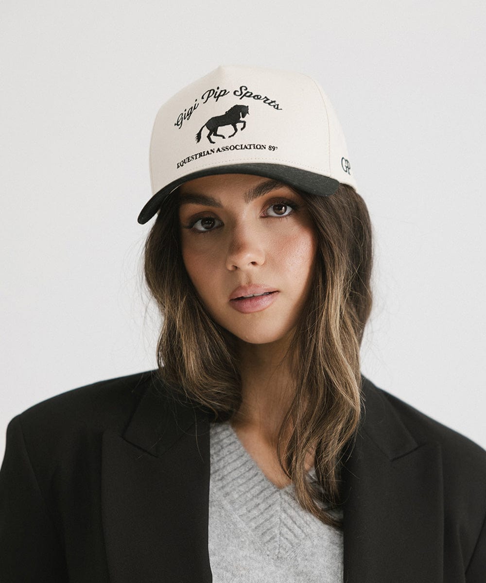 GIGI PIP Gigi Sports Vintage Trucker — flat-lay composition
