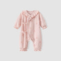 Girls' Long Sleeve Cotton Kimono Style Bodysuit Onesie