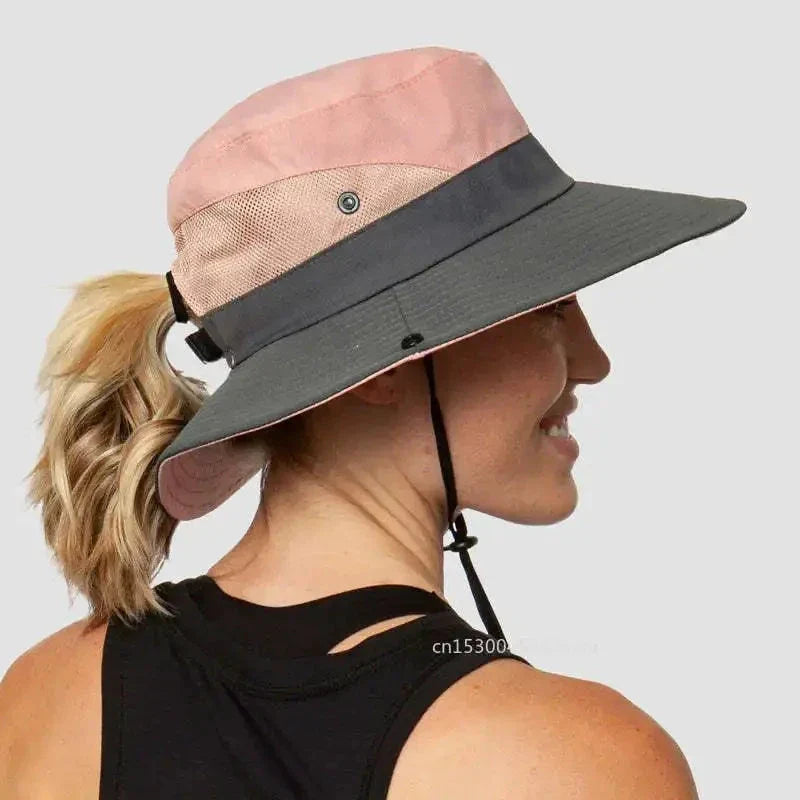 Girls' Ponytail UV Shield Sun Hat