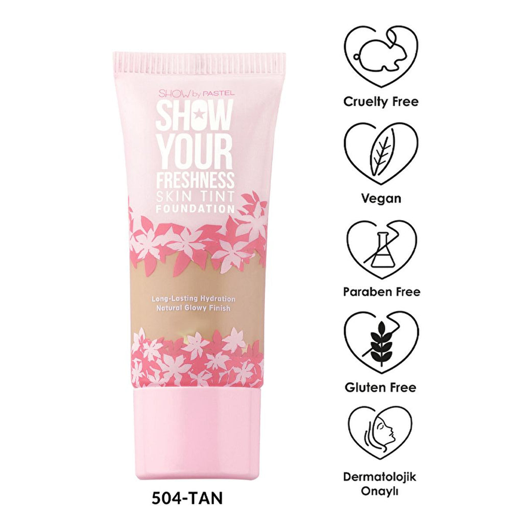 Show by Pastel Skin Tint Foundation - Natural Coverage, Vegan & Cruelty Free - 6 Shades Available