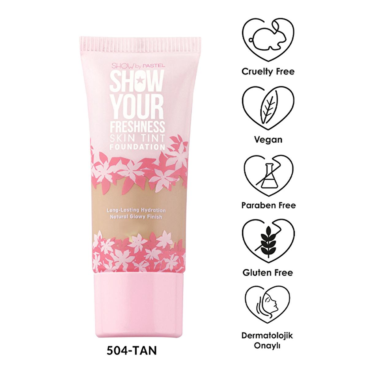 Show by Pastel Skin Tint Foundation - Natural Coverage, Vegan & Cruelty Free - 6 Shades Available